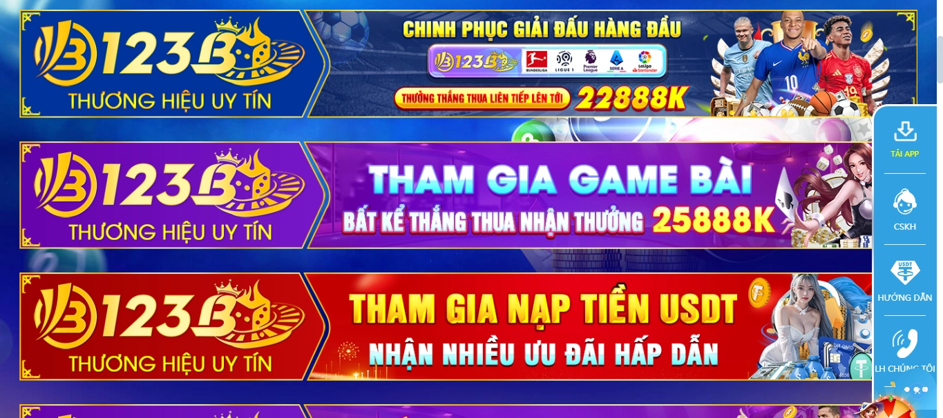 Một số ưu đãi hấp dẫn tại 123B